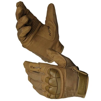 Рукавички Mechanix Protect закриті Койот,повнопалі штурмові армійські рукавички XL