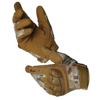 Перчатки Mechanix Protect закриті Мультикам,повнопалі штурмові армійські рукавички L