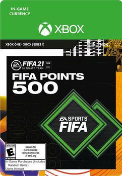Поповнення рахунку ігри Xbox One FIFA 21 на 500 FUT очок (Xbox One)