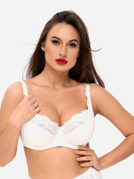 Бюстгальтер з кісточками мереживний KALYNA Olga 5186 100B Молочний (4820285365313)