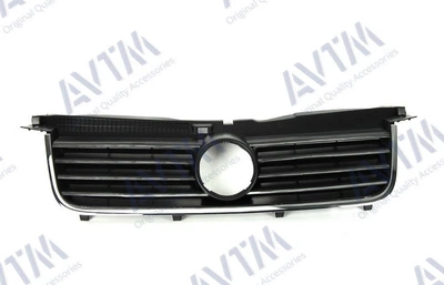 Решетка радиатора AVTM Volkswagen Passat B5 01-05 хром черный Фольксваген Пассат Б5 АМ0037820