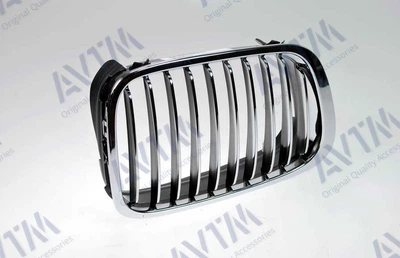 Решітка радіатора AVTM BMW 3 98-01 e46 права хром ребра хром БМВ 3 АМ0037353