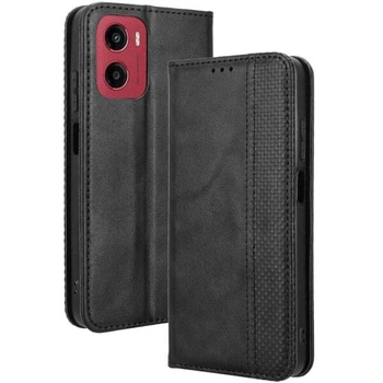 Чехол-книжка Deexe Retro Style для Motorola Moto G05 / Moto E15 - Black