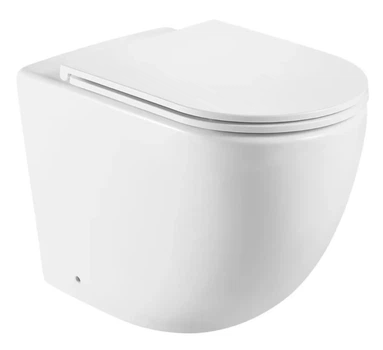 Унітаз підлоговий безбачковий Mixxus Premium ELLIPSE-0701-T1 570х365х410mm, система змиву TORNADO 1.0 (MP6593)