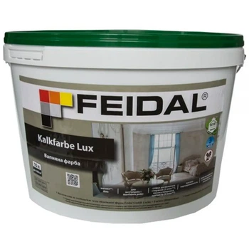 Фарба вапняна інтер'єрна Kalkfarbe Lux Feidal Біла 10л