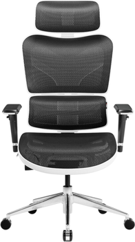 Fotel biurowy ergonomiczny Diablo Chairs V-Commander White-Black (5902560338140)