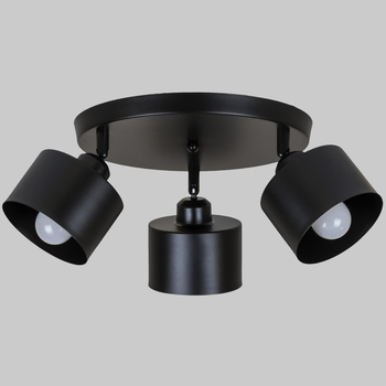 Потолочная люстра с 3 плафонами в стиле лофт "Loft Trio Light" (52-X187F2-3 BK (300))