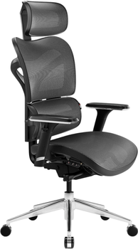 Fotel biurowy ergonomiczny Diablo Chairs V-Commander Black-Gray (5902560338157)