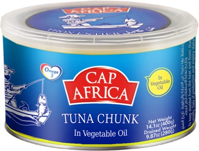 Тунець Cap Africa Цілий преміум в олії 400 г (6191519600042)