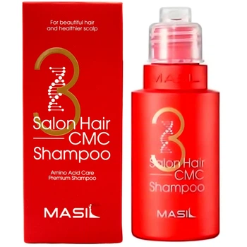 Укрепляющий шампунь для волос с аминокислотным комплексом Masil 3 Salon Hair CMC Shampoo 50 мл (8809744061429)