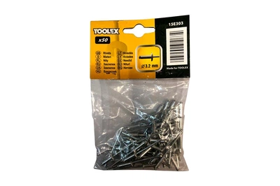 Заклепка Toolex – 3,2 x 12мм (50шт) 1 шт.