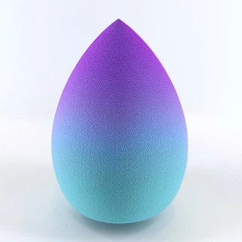 Спонж-косметическая губка для макияжа Soft Moments 6 см Gradient фиолетово-бирюзовый (капля) 1 шт.