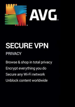 AVG Secure VPN для 10 пристроїв на 3 роки