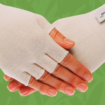 Подперчатки HANDYboo EASY при заболеваниях кожи рук тонкие L Белые