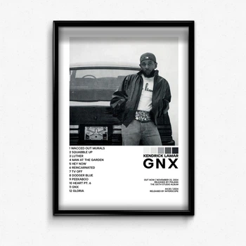Постер в рамке с альбомом Kendrick Lamar - gnx А4