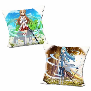 Подушка аніме Майстер меча онлайн САО Асуна Sword Art Online двостороння 40х40 см (p0481)