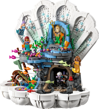 Zestaw klocków LEGO Disney Królewska muszla Małej Syrenki 1808 elementów (43225)