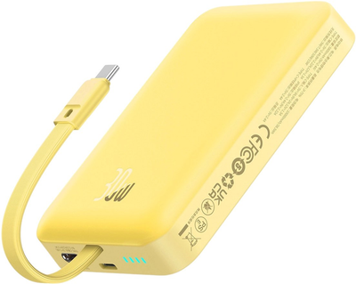 Powerbank Baseus Magnetic Mini MagSafe USB-C 10000 mAh 30 W Yellow (P1002210BY23)