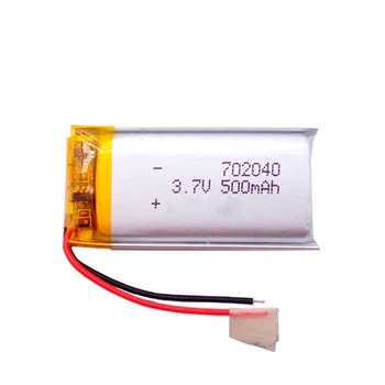 Аккумулятор 702040 Li-pol 3.7В 500mAh для RC моделей MP3 MP4 DVR GPS (677051)