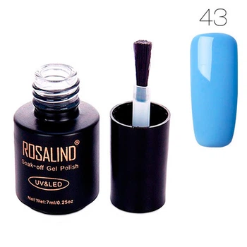 Гель-лак для ногтей маникюра Rosalind 7мл шеллак для UV LED 43 Blue (312851)