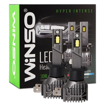 Автолампа Winso LED H1 12/24V 30Вт 3000Лм 6500K CSP3570 2шт 793100