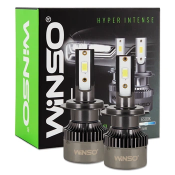 Автолампа Winso LED H7 12/24V 50Вт 5000Лм 6500K CSP3570 2шт 794700