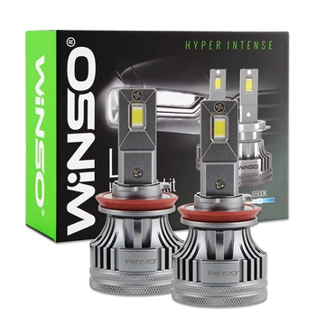 Автолампа Winso LED H8/H11/H16 12/24V 90Вт 7000Лм 6500K CSP3970 2шт 797110