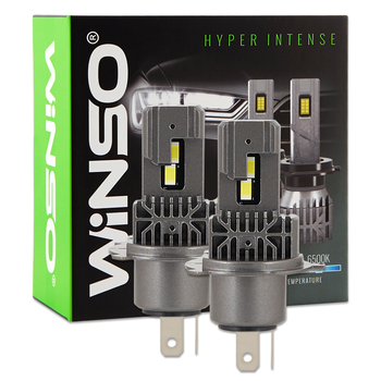 Автолампа Winso LED H4 12/24V 30Вт 3000Лм 6500K CSP3570 2шт 793400