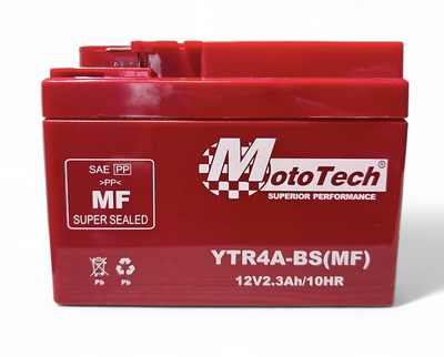 Акумулятор GEL MotoTech HONDA YTR4A-BS -/+