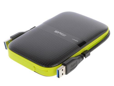 Зовнішній жорсткий диск Silicon Power Armor A60 1 TB (SP010TBPHDA60S3K) чорно зелений