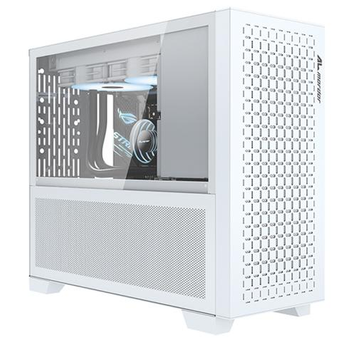 Корпус ALmordor Sparkle 170M Matx Lite White, без БП, Mini Tower, для Micro ATX / Mini ITX, 2xUSB 3.0, макс. CPU - 145 мм / VGA - 360 мм / PSU - 160 мм, боковая панель из закаленного стекла (ALS170MMLWH)