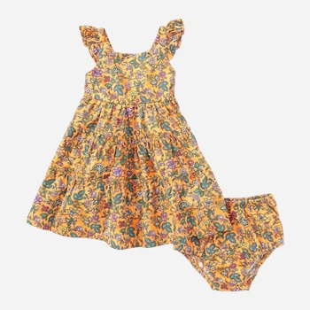 Детский летний сарафан + трусики для девочки Ralph Lauren 893972701 62 см Оранжевый (1159822907)