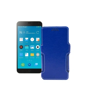 Чохол-книжка з екошкіри для телефону Meizu M1 Note Синій