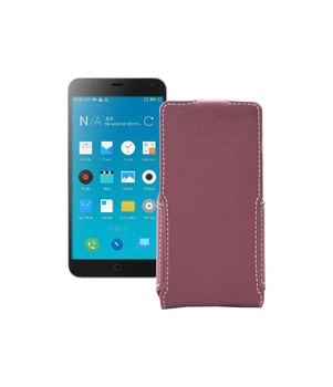 Чохол-флип з екошкіри для телефону Meizu M1 Note Бордовий