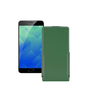 Чохол-флип з екошкіри для телефону Meizu M5 Note Темно-зелений