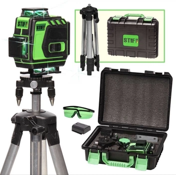 Лазерный уровень нивелир Stif 4D BL-16 XL 2 + штатив 150 см