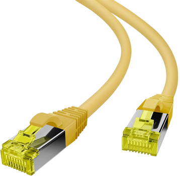 Патч-корд Helos S/FTP Cat 6a 20 m Yellow (4005938181087)