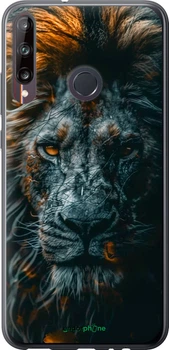 Чехол на Huawei P40 Lite E Лев в сумерках "6154t-1875-70447"