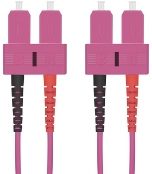 Patchcord światłowodowy Helos LWL Patchkabel wtyczka SC Duplex na wtyczkę SC Duplex Wielokolorowy 20 m (4005938158294)