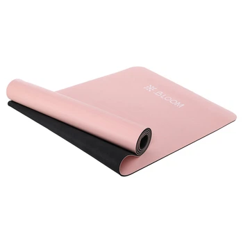 Коврик для фитнеса и йоги PU 5мм BLOOM YOGA MAT LB7030 Розовый