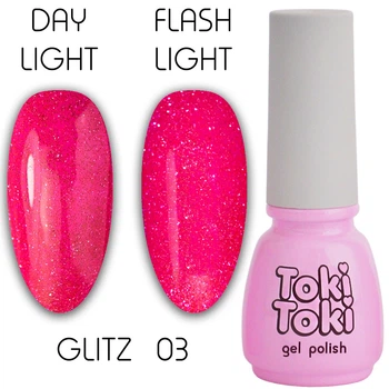 Гель-лак Toki Toki Glitz GZ03, 5 мл