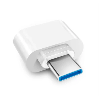 Адаптер Переходник Type-C на USB-A OTG для компьютера, ноутбука, планшета, смартфона, Huawei, Honor, Xiaomi, Samsung, OPPO, Redmi, Realme 573 Белый