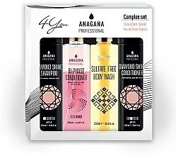 Набор Anagana 4 You Sulfate Free Kit для безсульфатного ухода за волосами, 4×250 мл