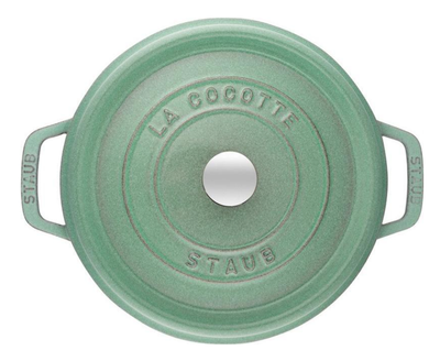 Garnek żeliwny Staub La Cocotte okrągły miętowy 6.7 l (3272340053689)