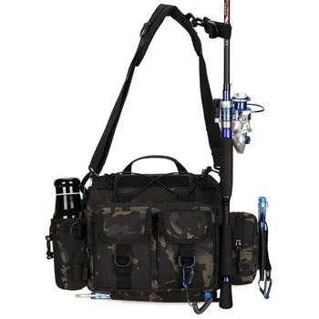 Сумка спинингиста для ходовой рыбалки Protector Plus Y125 night multicam