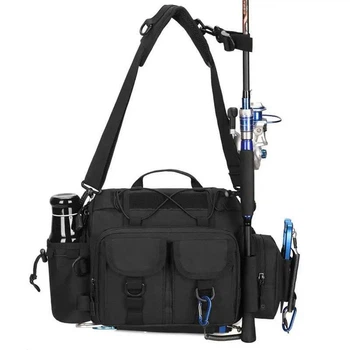 Сумка спинингиста для ходовой рыбалки Protector Plus Y125 black