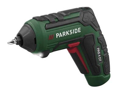 Аккумуляторная отвертка, шуруповерт Parkside PAS 4 D7 с 4 насадками для гриля (4 V, 10 Nm)