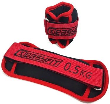 Утяжелители для ног и рук с металлом EasyFit MYAKI по 0,5 кг (пара) (EF-AWTN-050)