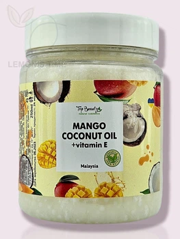 Рафінована кокосова олія Top Beauty Mango Coconut Oil+ vitamin E манго 250 мл
