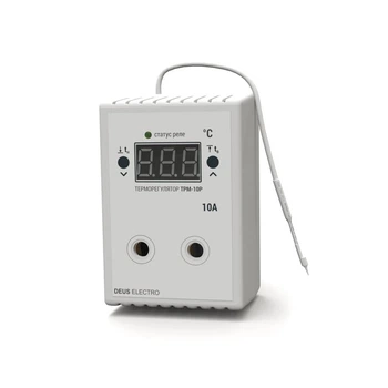 Терморегулятор Deus Electro ТРМ-10Р в розетку (10А, 220В) (DE1348)